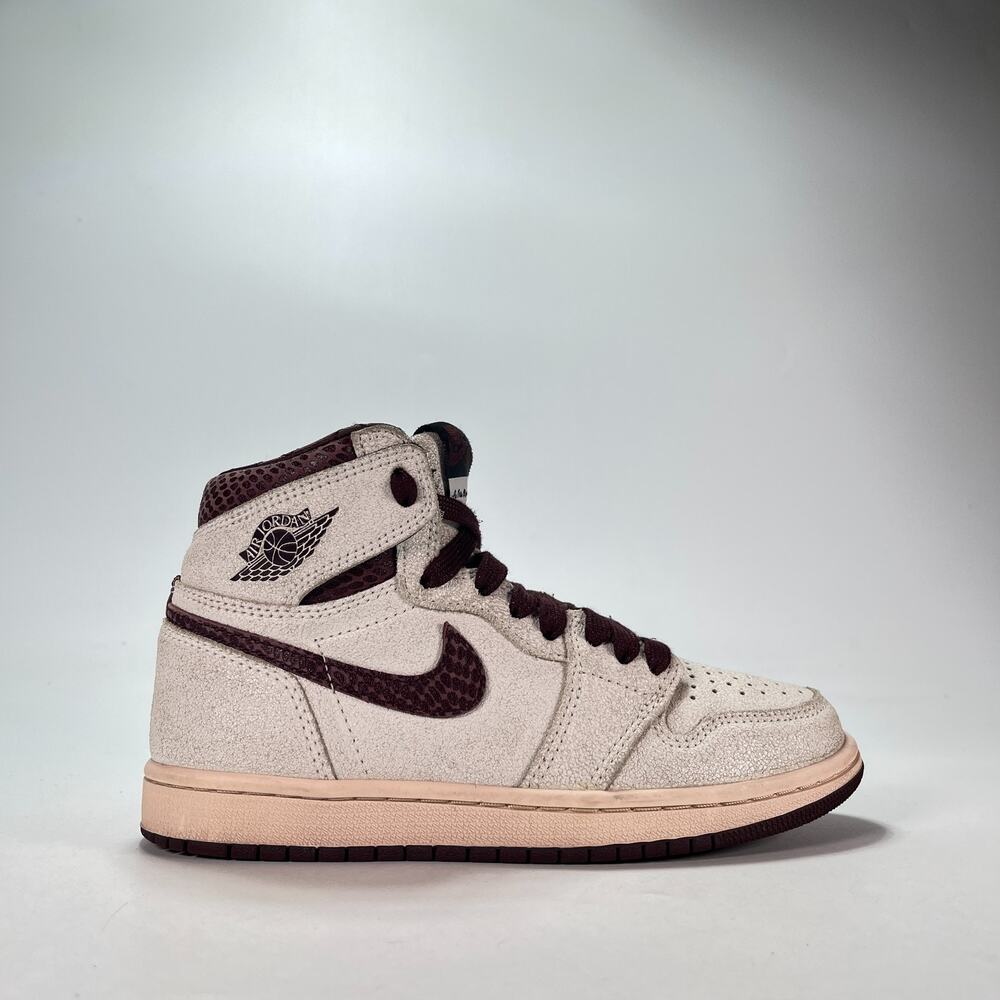 Air Jordan 1 Retro High OG x A Ma Maniére Airness Grey DO7097-100 Youth Size 5